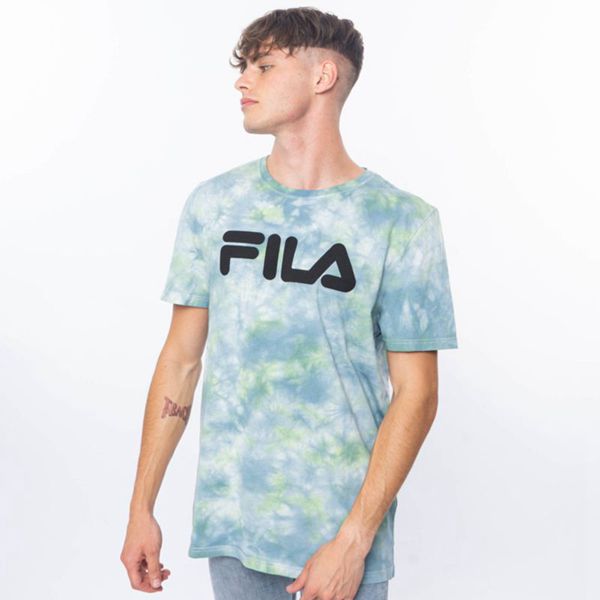 Fila Tričká Panske Mätové / Siva - Mono Deckle Tie Dye Vypredaj - Slovakia 58921-WIXY